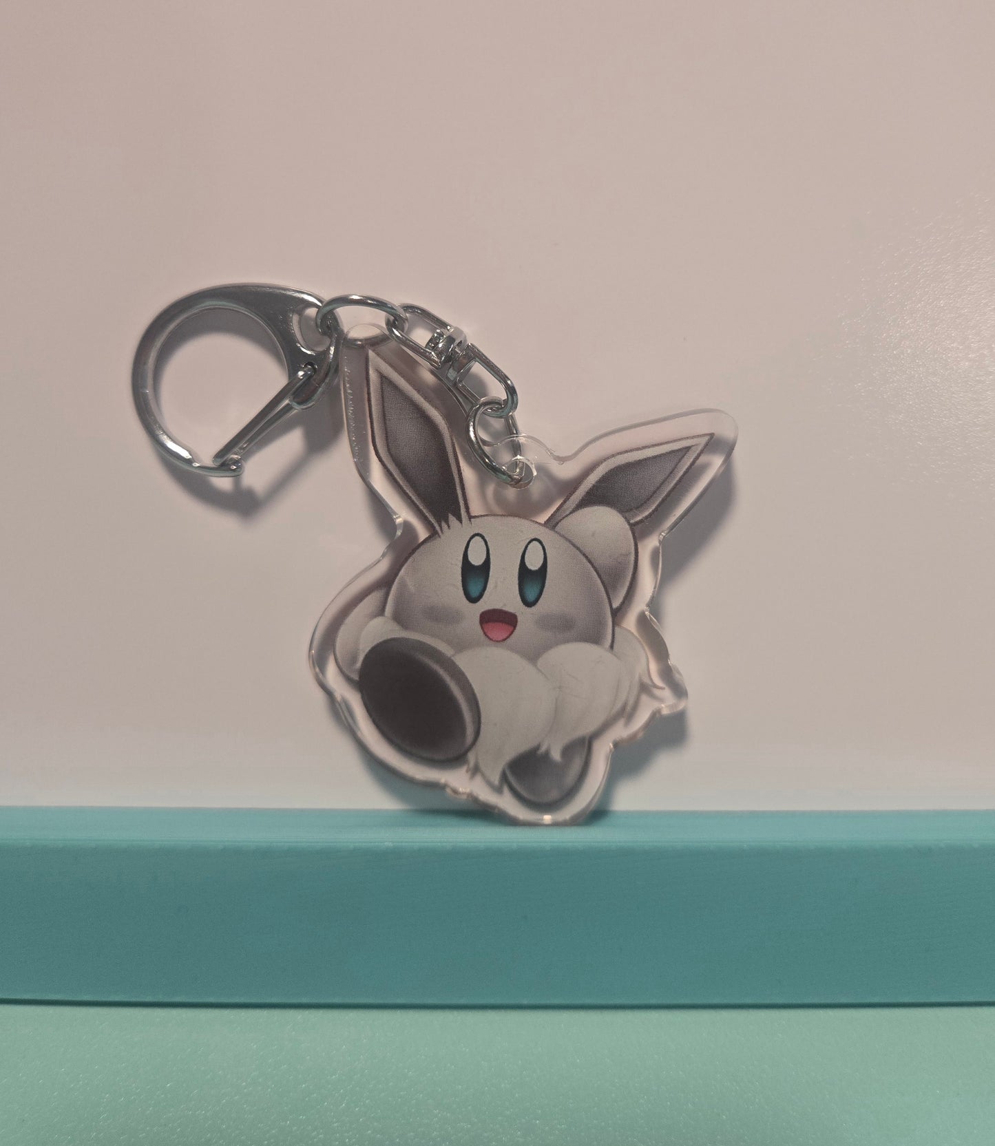 Eevee Kirby "Kirbeon" Double Sided Epoxy Keychain