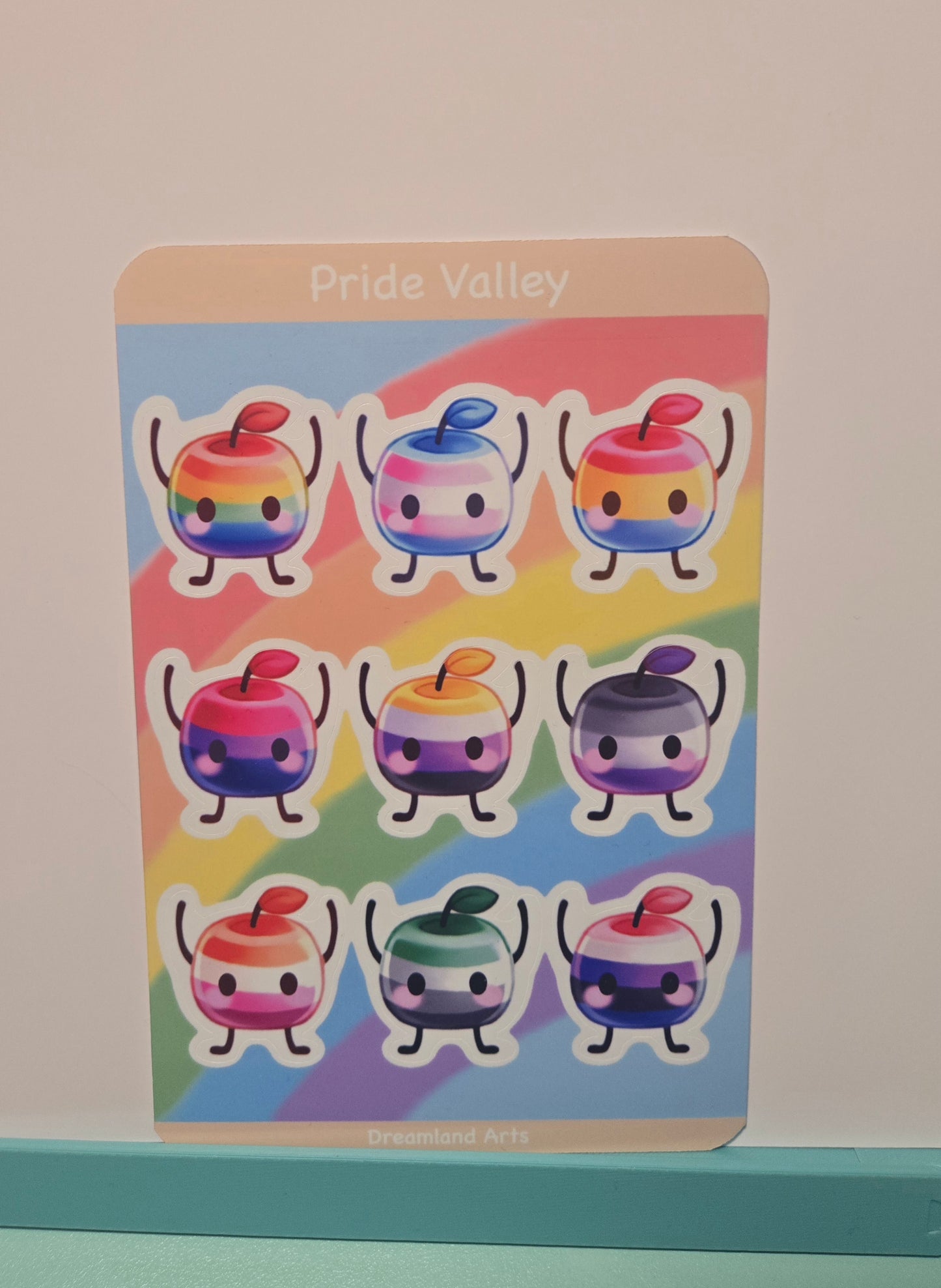 Stardew Valley Pride Junimo "Pride Valley" Sticker Sheet 4x6