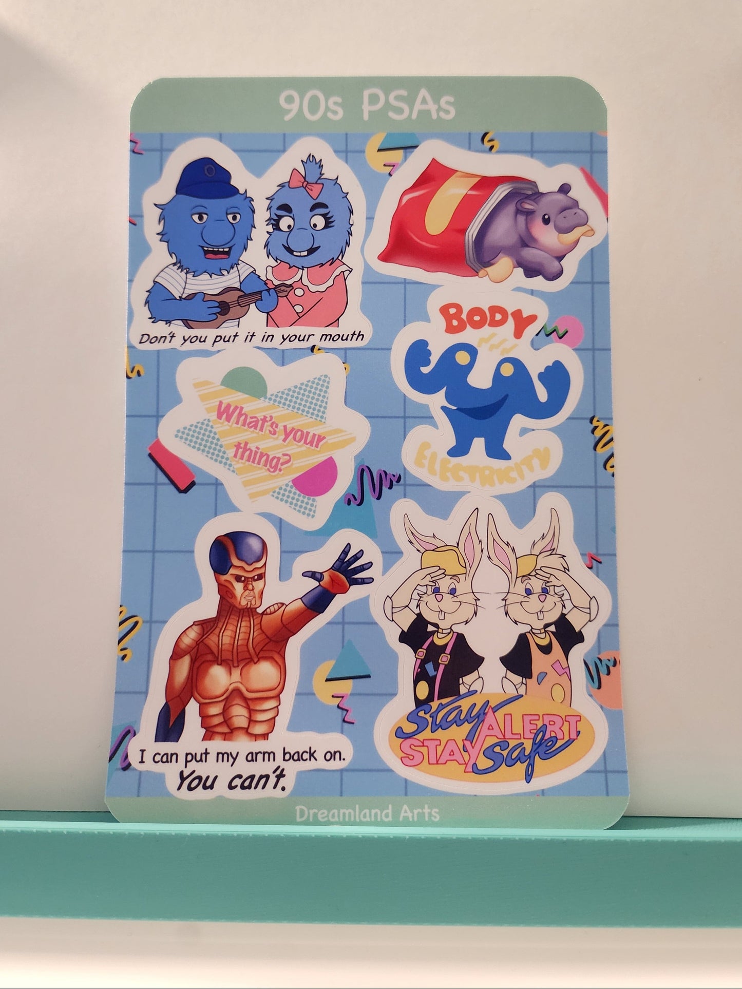 90s PSAs Sticker Sheet 4x6