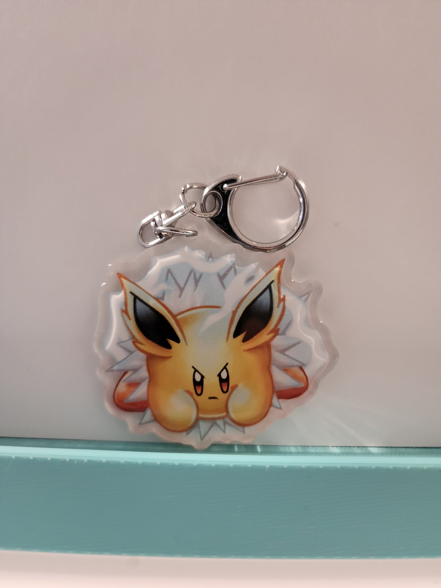 Jolteon Kirby "Kirbeon" Epoxy Keychain