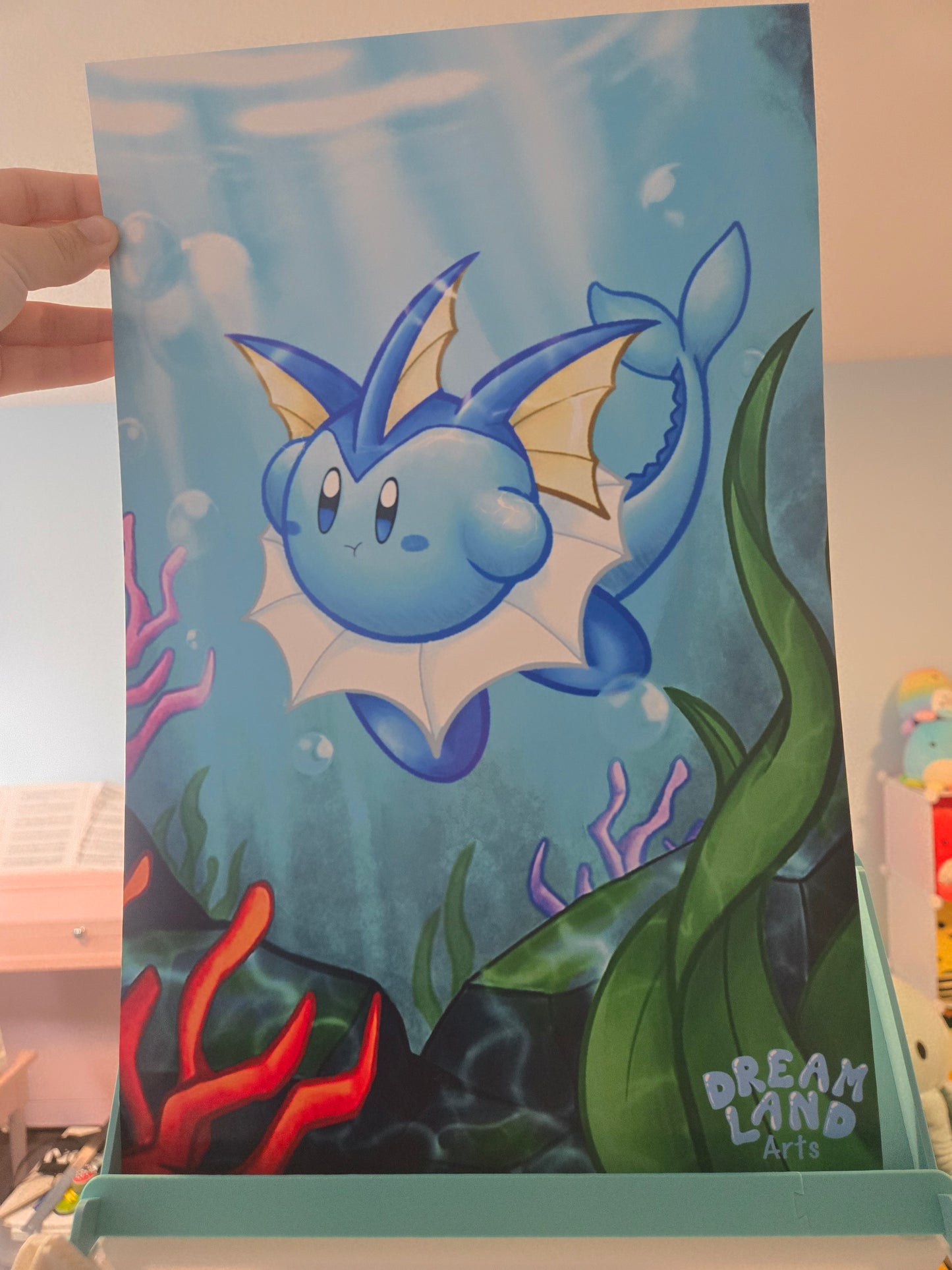 Vaporeon Kirby "Kirbeon" Art Print
