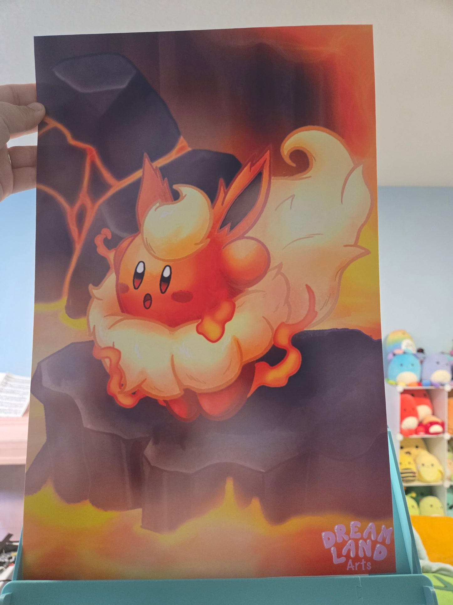 Flareon Kirby "Kirbeon" Art Prints