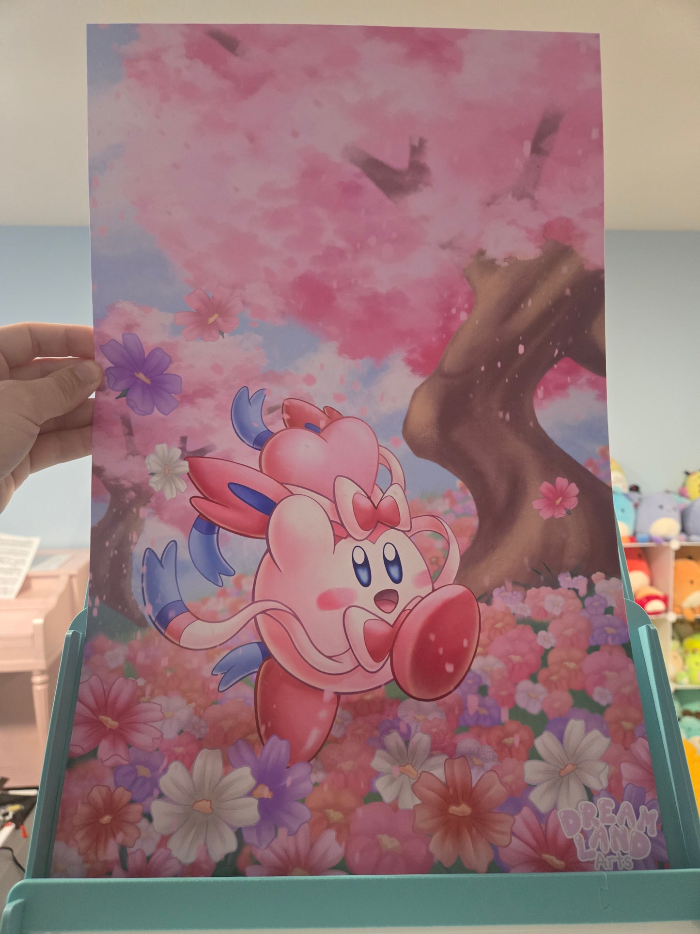 Sylveon Kirby "Kirbeon" Art Print