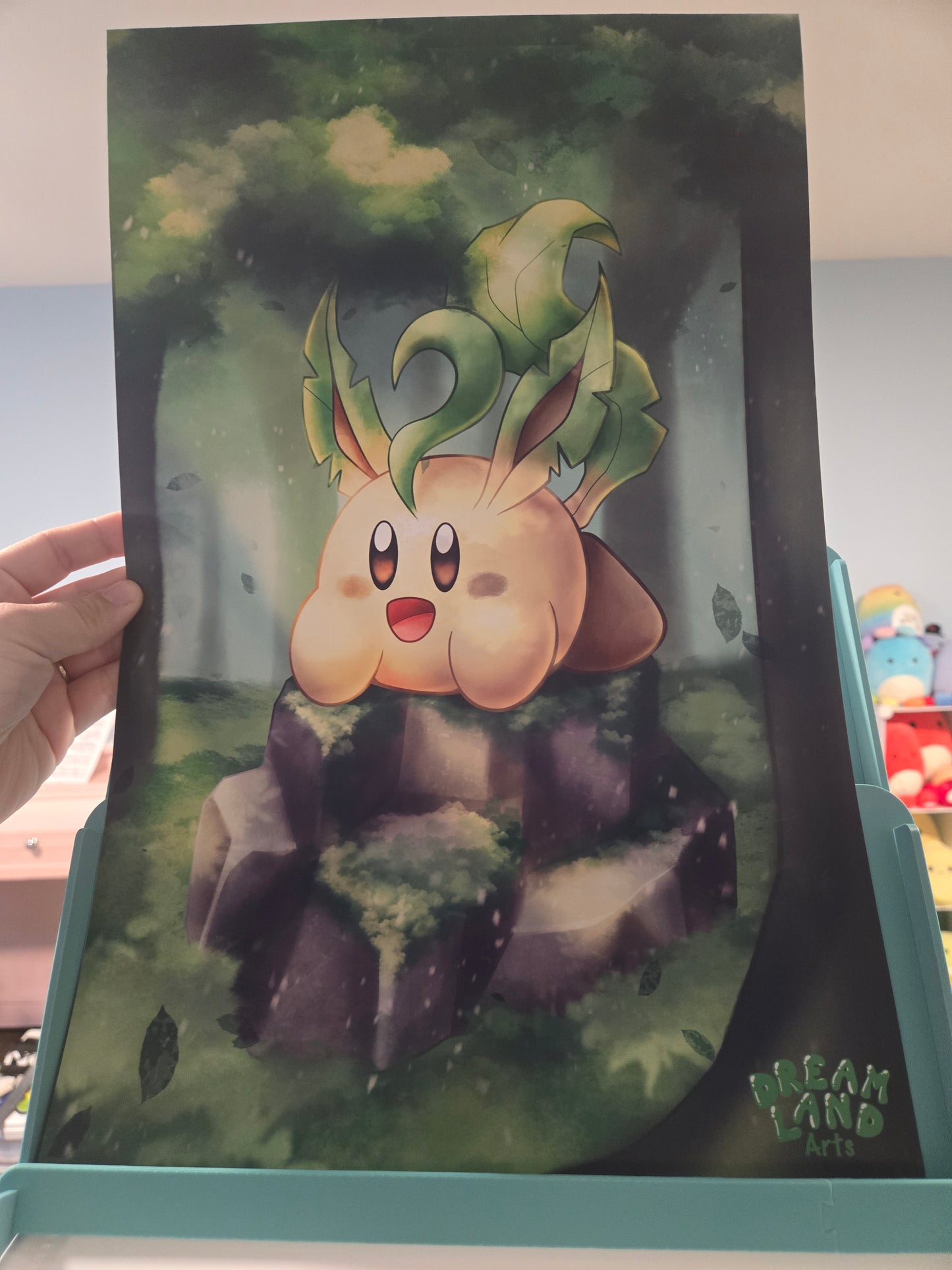 Leafeon Kirby "Kirbeon" Art Print
