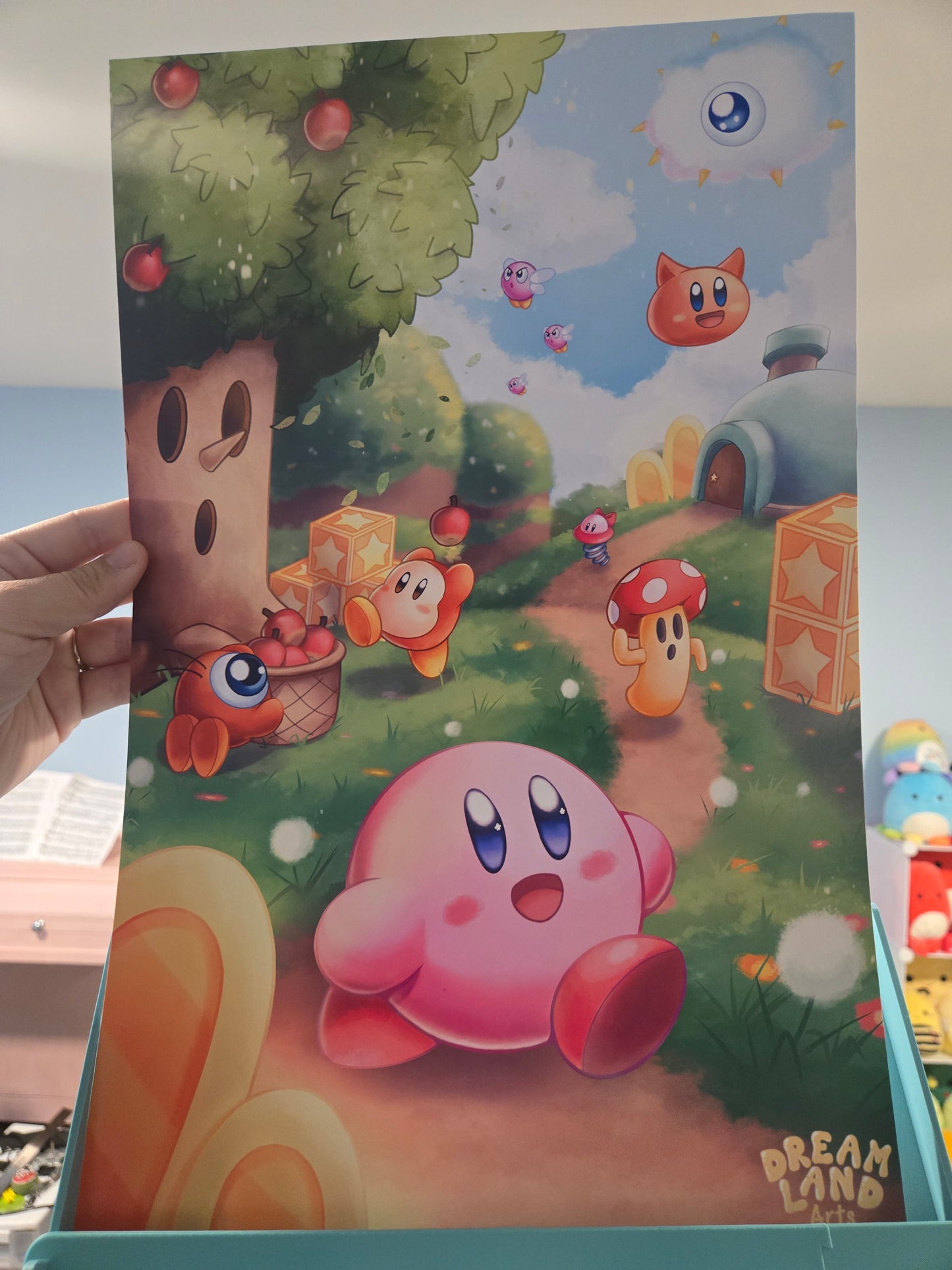 Kirby Strolling Through Dreamland Art Print 11x17