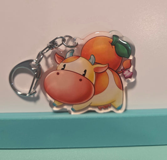 Fruit Cow Story of Seasons Epoxy Keychain