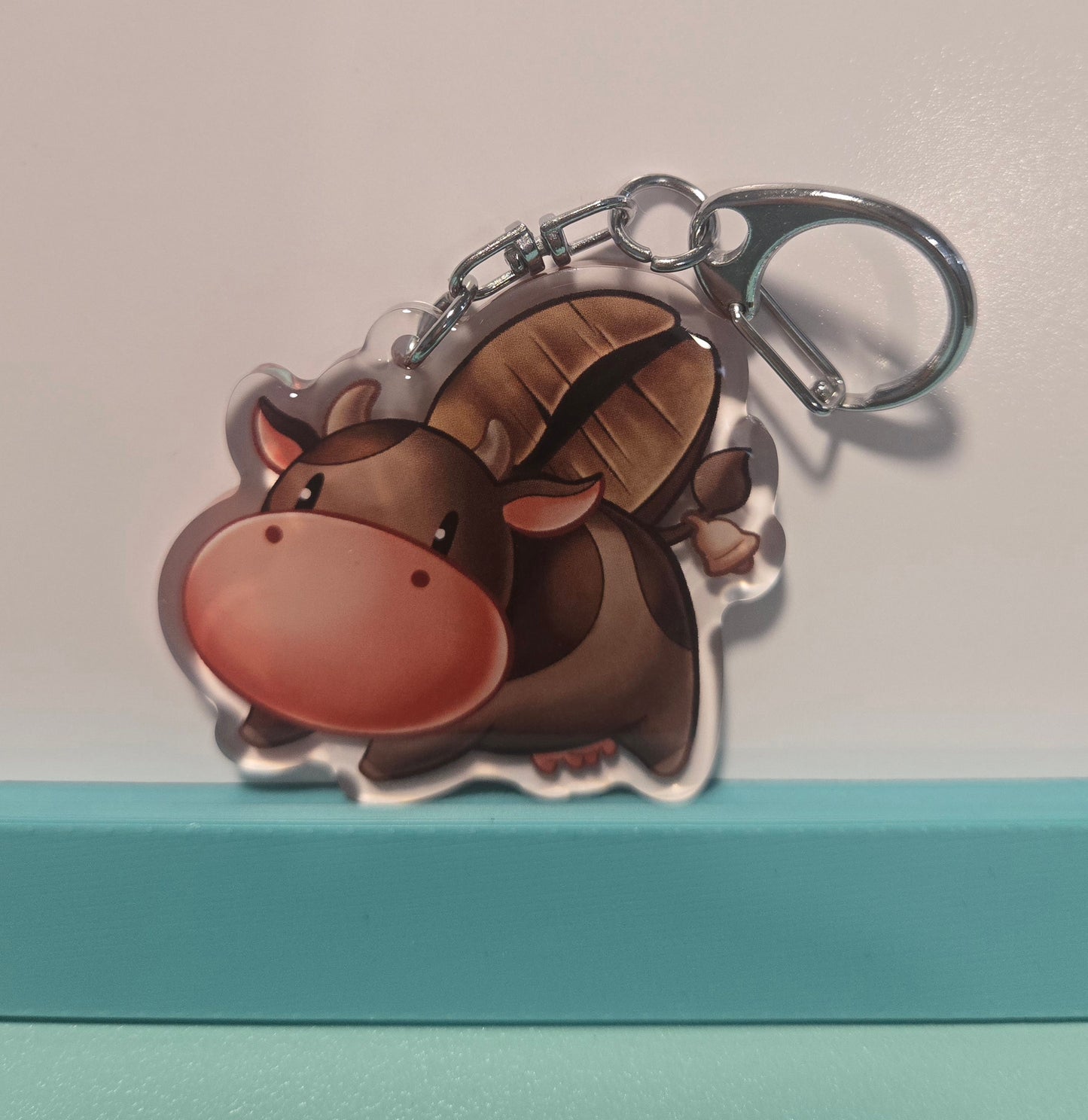Coffee Cow Story of Seasons Epoxy Keychain