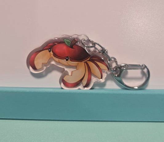 Crab Apple Epoxy Keychain