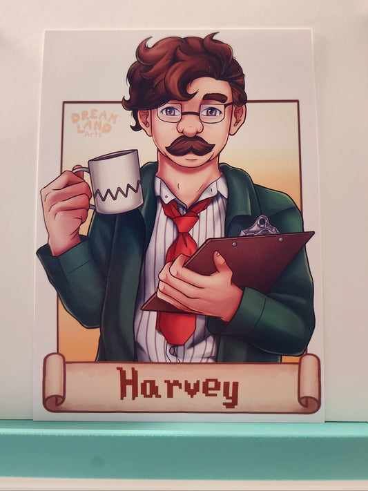 Harvey Stardew Valley Bachelor Art Print 5x7