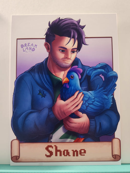 Shane Stardew Valley Bachelor Art Print 5x7