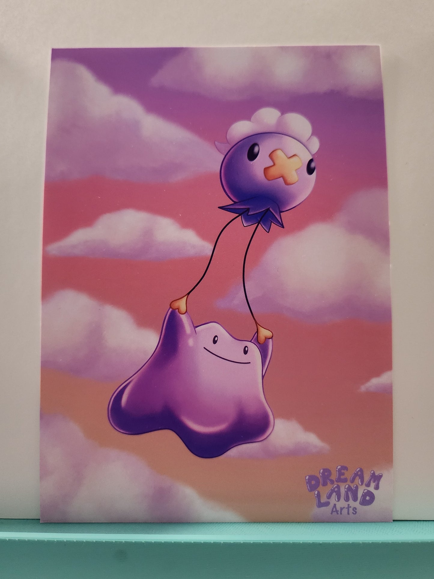 Ditto Drifloon Pokopia Art Print 5x7