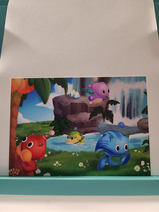 Neutral Chao Garden Sonic Art Print