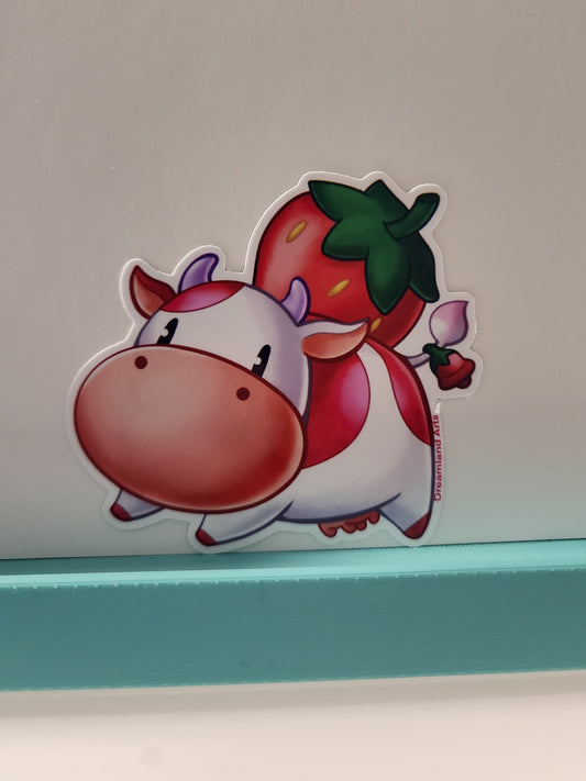 Strawberry Cow Story of Seasons Sticker