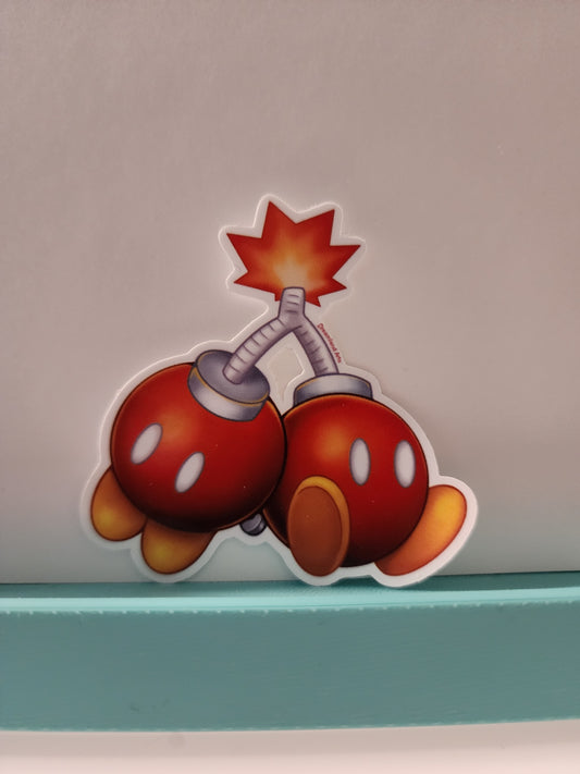 Cherry Bomb-omb Mario Sticker