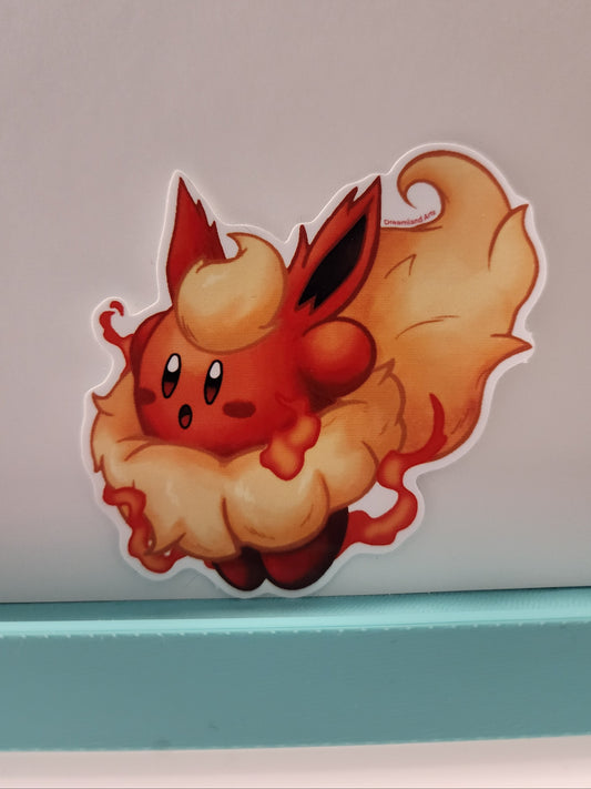 Flareon Kirby "Kirbeon" Sticker
