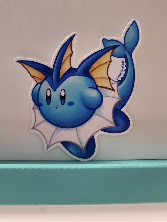 Vaporeon Kirby "Kirbeon" Sticker