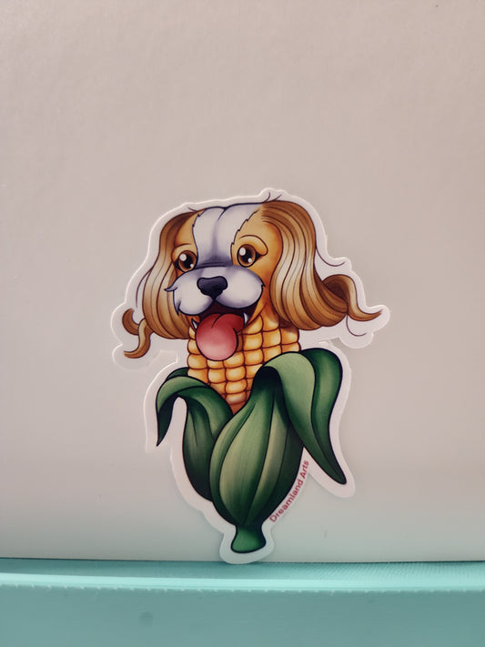 Corn Dog Sticker